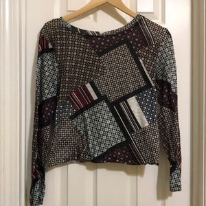 3 for $30 bar III cute longsleeve crop shirt